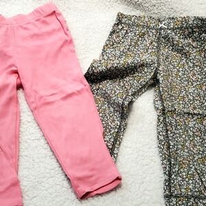 Carter's-Pink and Floral Kids Leggings. (Any 3 Girls Leggings For $10)